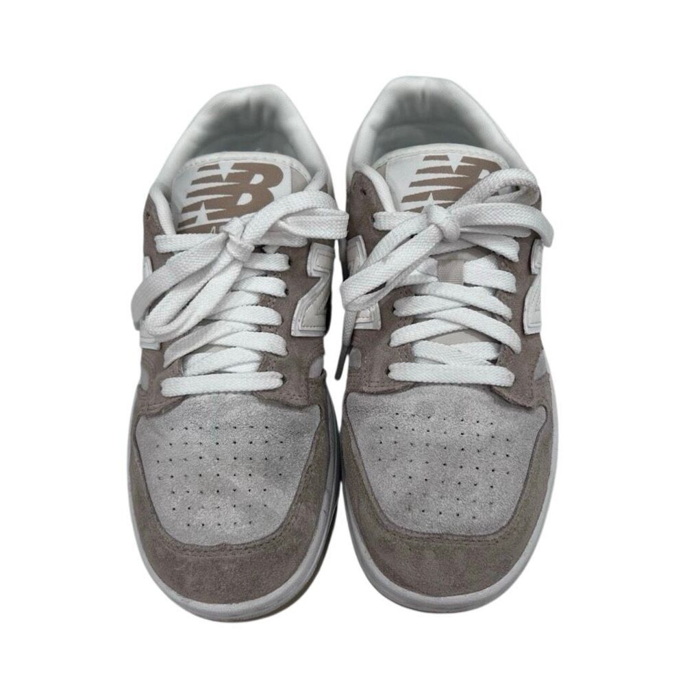 New Balance 480 Sneakers Unisex Sz W7/M5.5 Moonbeam Sea Salt Grey Layered Suede - Picture 2 of 10